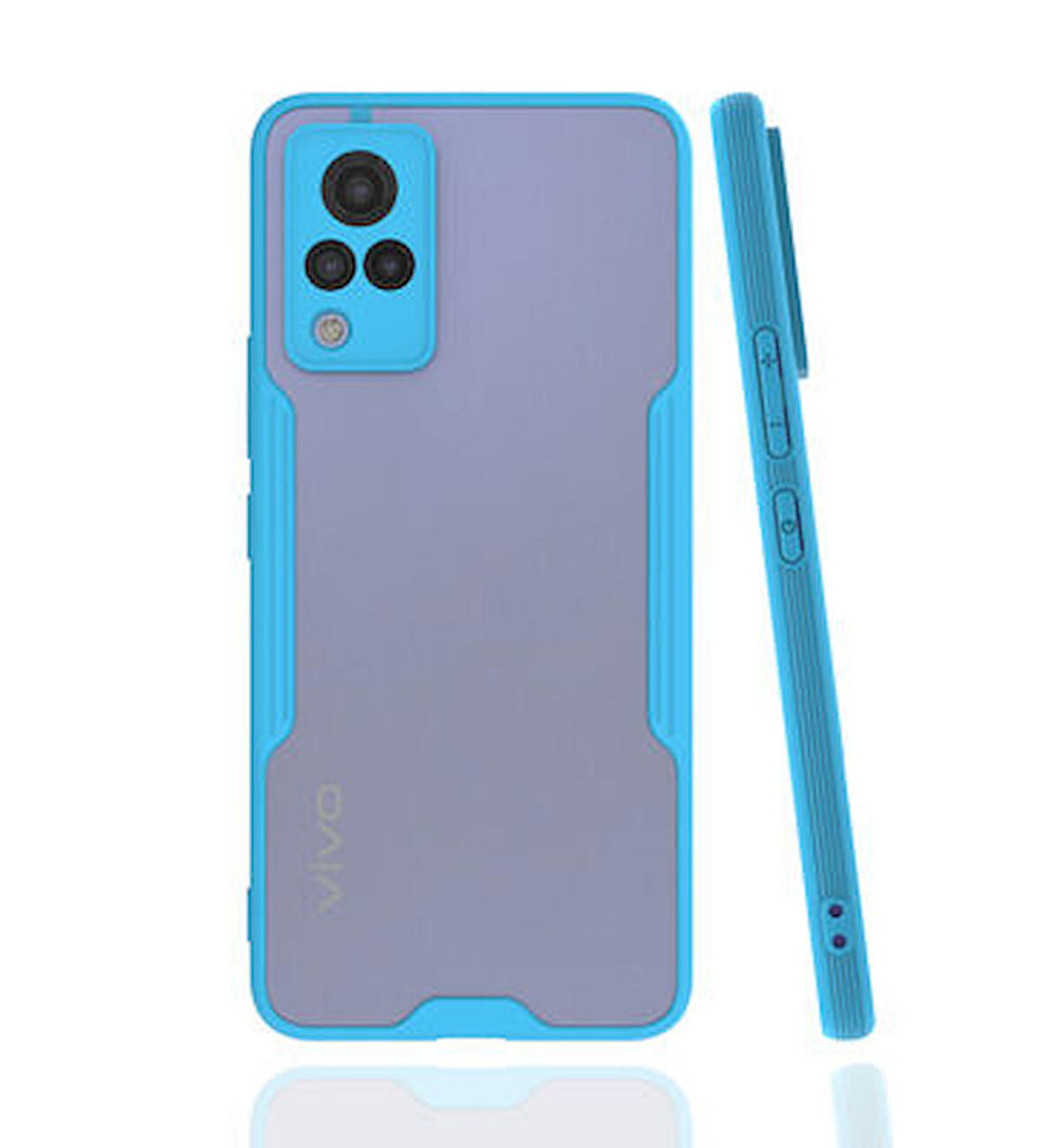 Vivo V21 Kılıf Parfe Ultra İnce Silikon Kapak