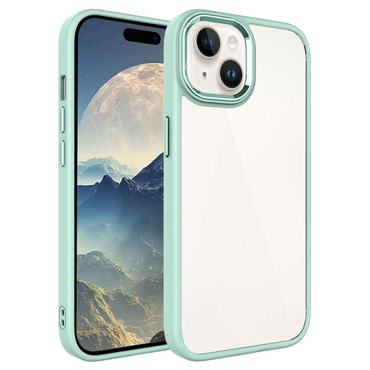 Apple İphone 15 Plus Kılıf Krom Silikon Kapak