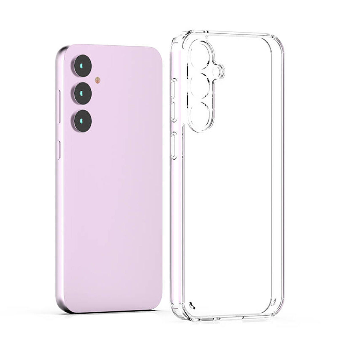 Samsung Galaxy S23 FE Kılıf Coss Arkası Sert Yanları Yumuşak Silikon Kapak