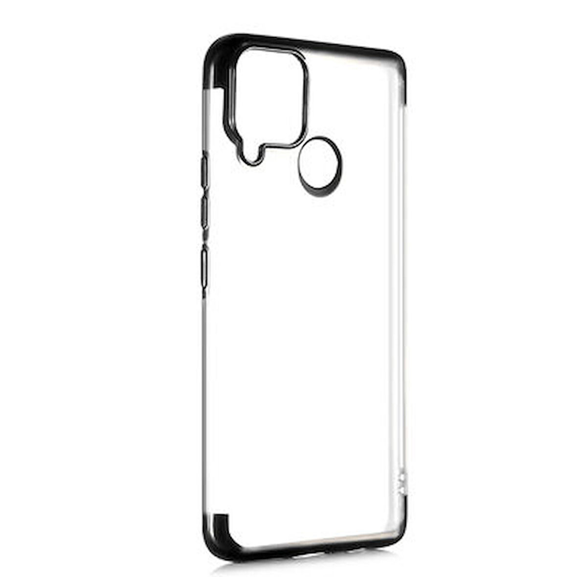 Realme C25 Kılıf Dört Köşeli Lazer Silikon Kapak