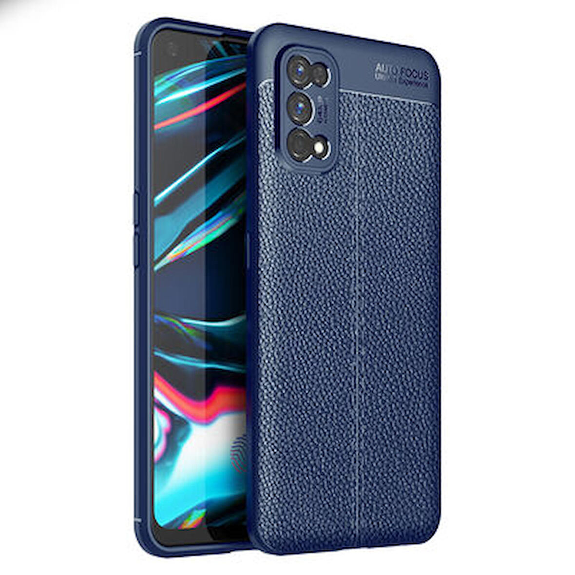 Realme 7 Kılıf Niss Deri Görünümlü Silikon Kapak