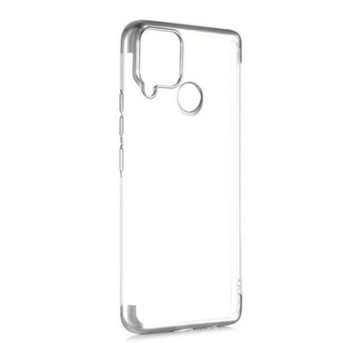 Realme C15 Kılıf Dört Köşeli Lazer Silikon Kapak