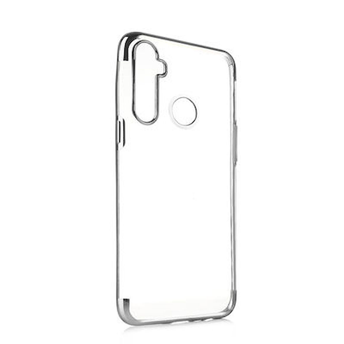 Realme C3 Kılıf Dört Köşeli Lazer Silikon Kapak