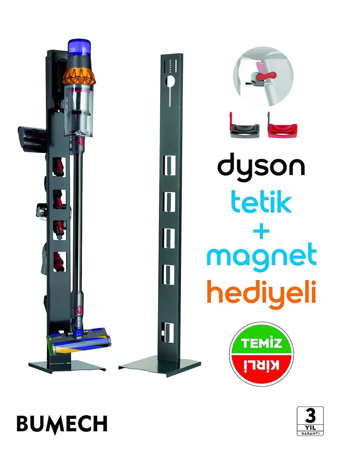 Dyson Philips Xiaomi Bosch Samsung  Uyumlu Universal Süpürge Standı