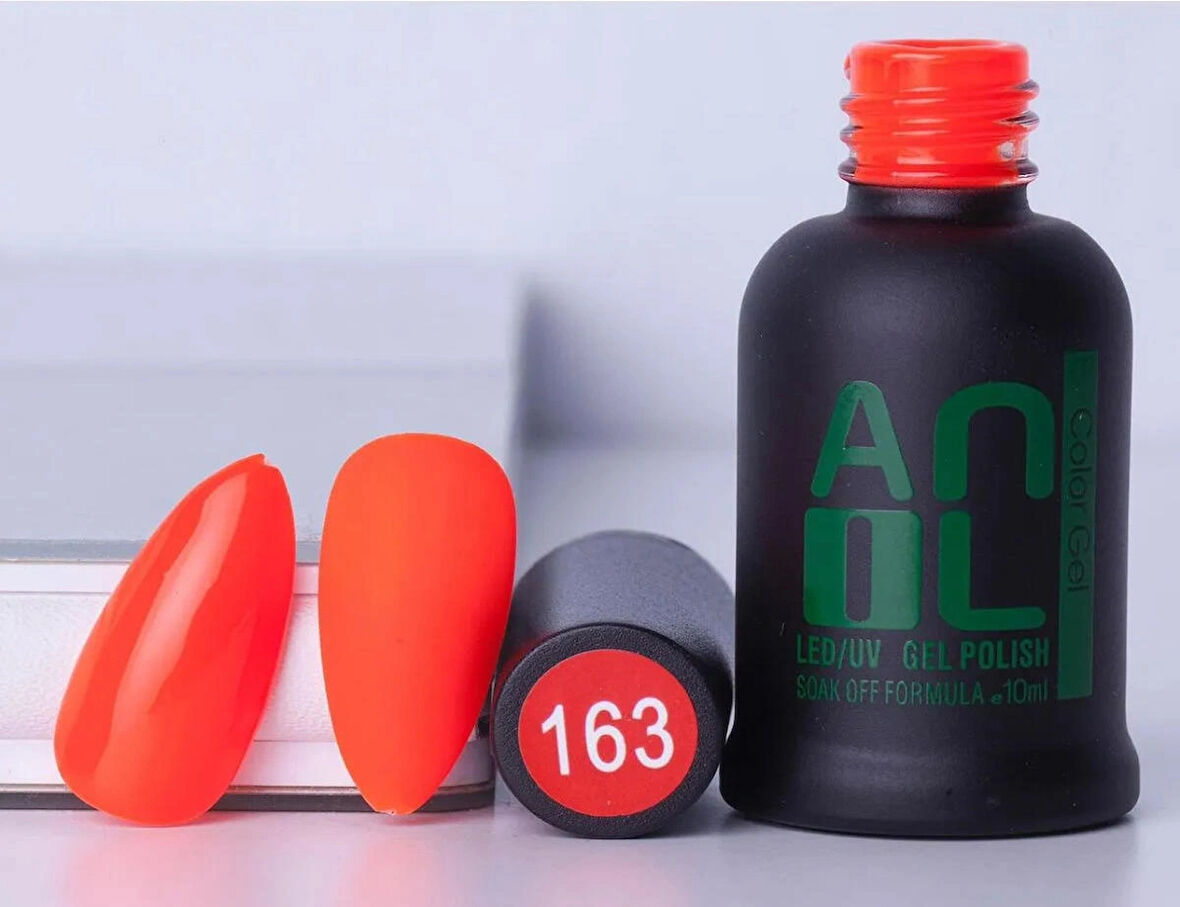 Anil Kalıcı Oje Turuncu Renk 10Ml No: 163 , Dayanaklı Kolay Uygulanan Trend Renkler