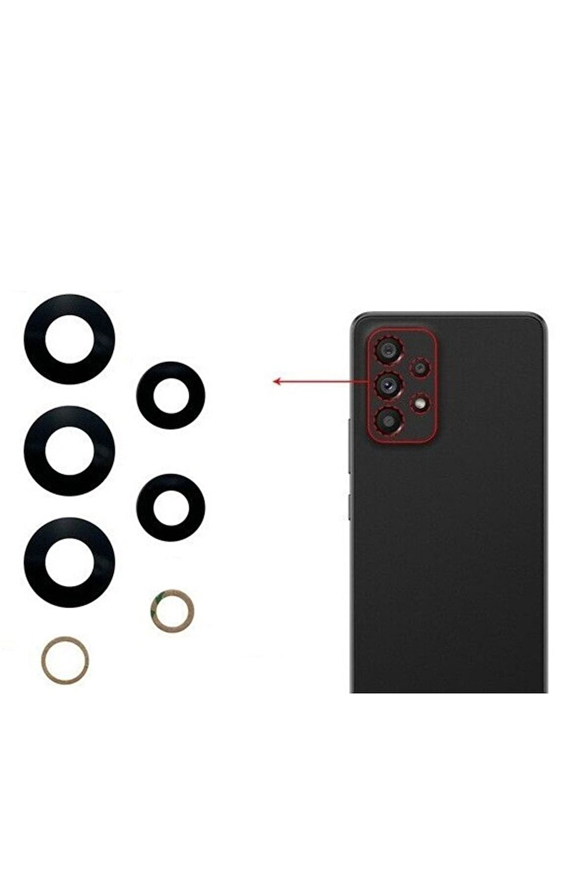 Samsung Galaxy A73 5g Uyumlu Kamera Lensi Cam Sm-a736b