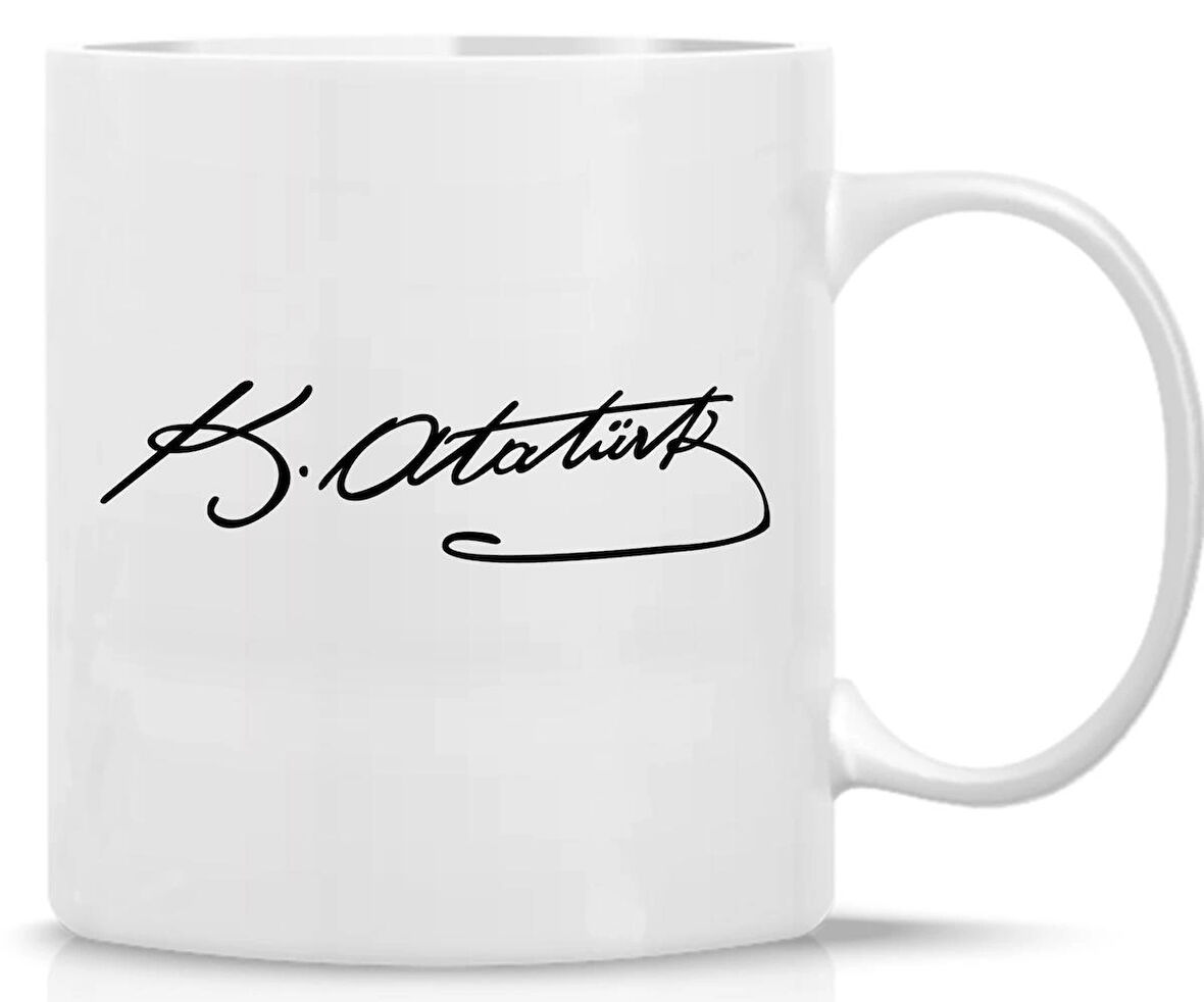 Mustafa Kemal Atatürk İmzalı Kupa Bardak