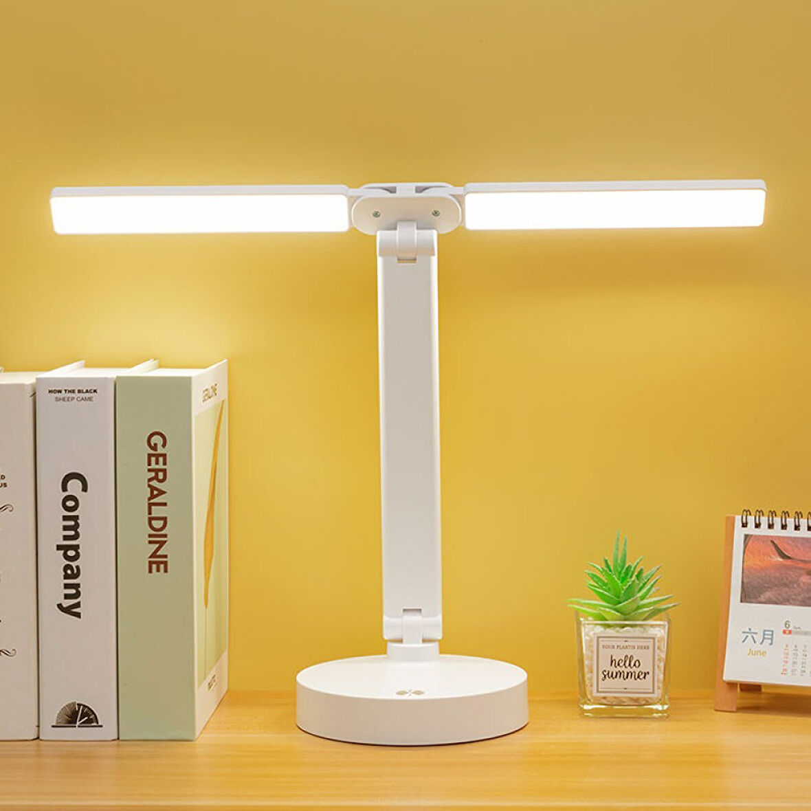 Şarjlı Dokunmatik 3 Renk 40 Led Çalışma Okuma Işığı Gece Lambası