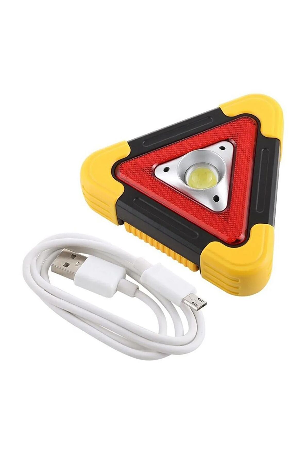 Powermaster 500 Lumen Solar Şarjlı Çok Fonksiyonlu Reflektör Işıklı İkaz Lambası (Lisinya)
