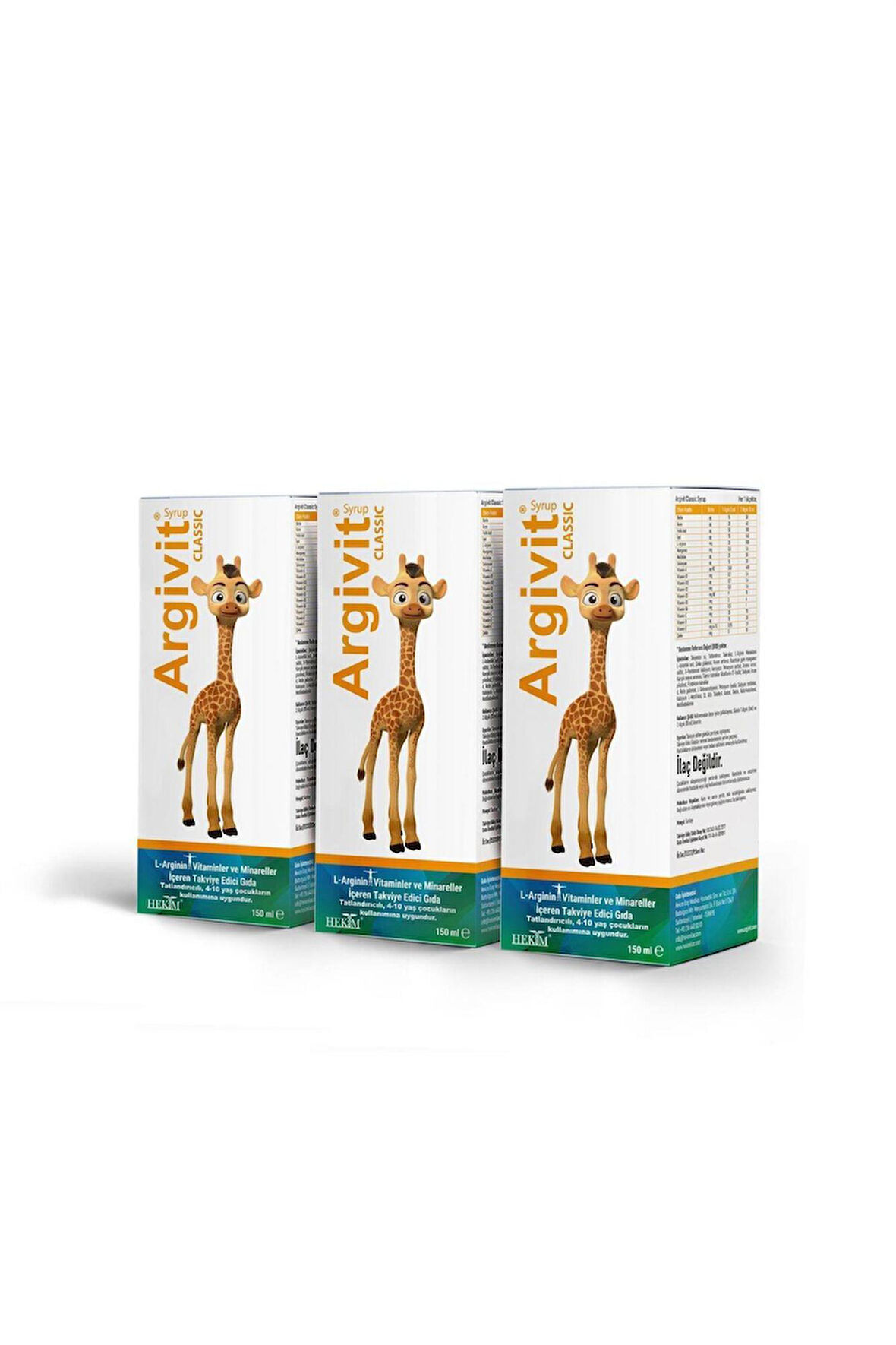 Argivit Classic 150 ml Şurup 3 Adet