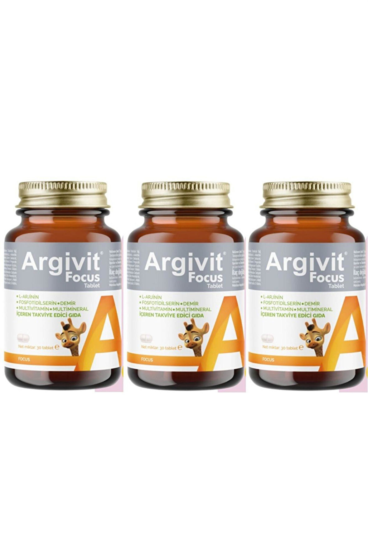 Argivit Focus 30 Tablet 3 Adet