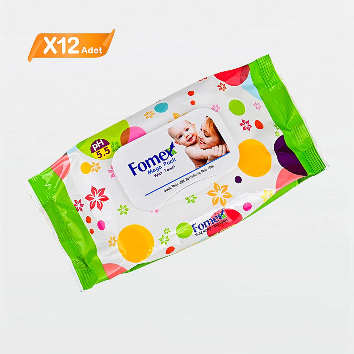 Fomex Islak Mendil 72 Yaprak 12 Adet
