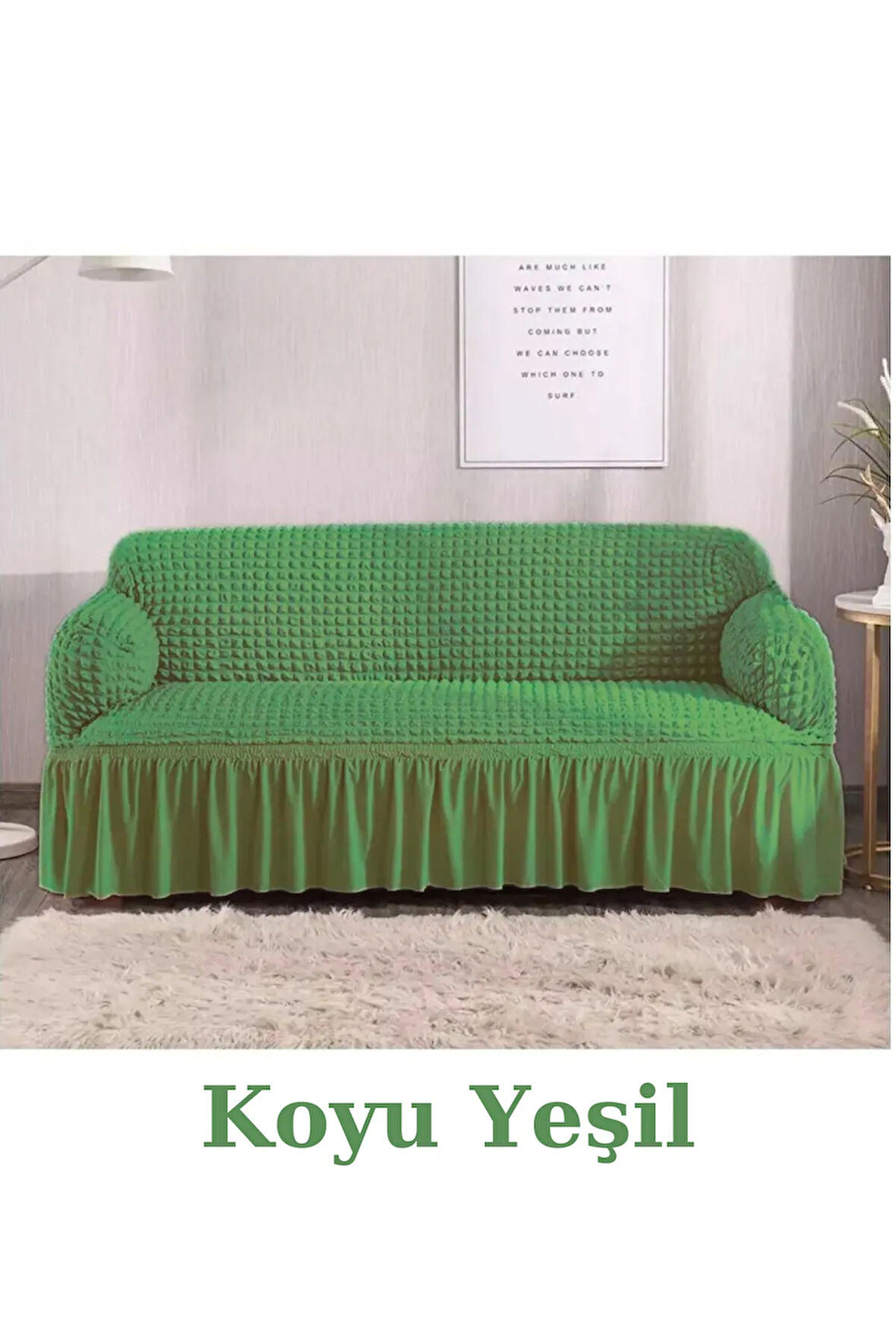 Bürümcük kumaş koltuk, kanepe, çekyat örtüsü. Bir adet 3lü lastikli, esnek,yıkanabilir koltuk kılıfı