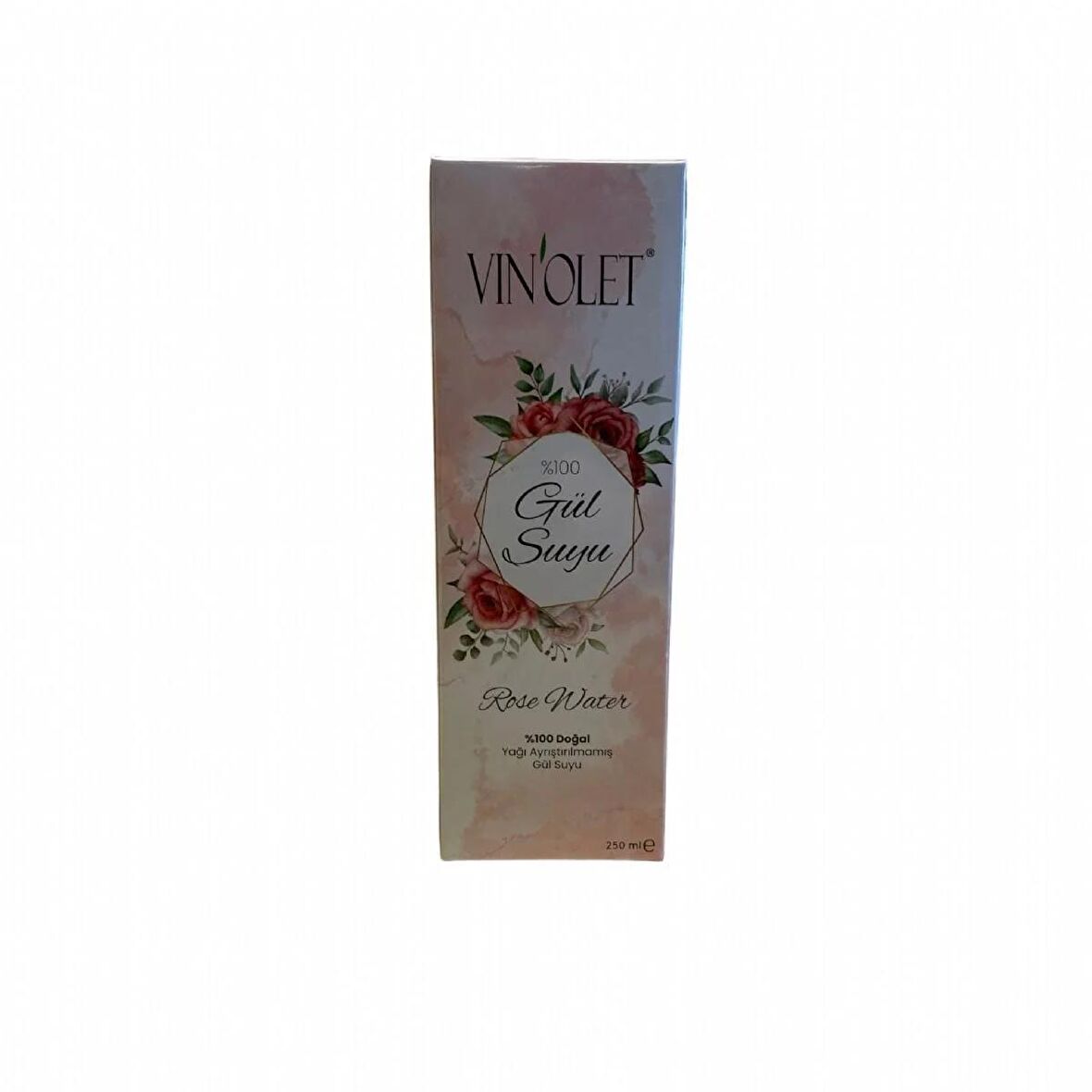 Vinolet İçilebilir Saf Gül Suyu 250 Ml