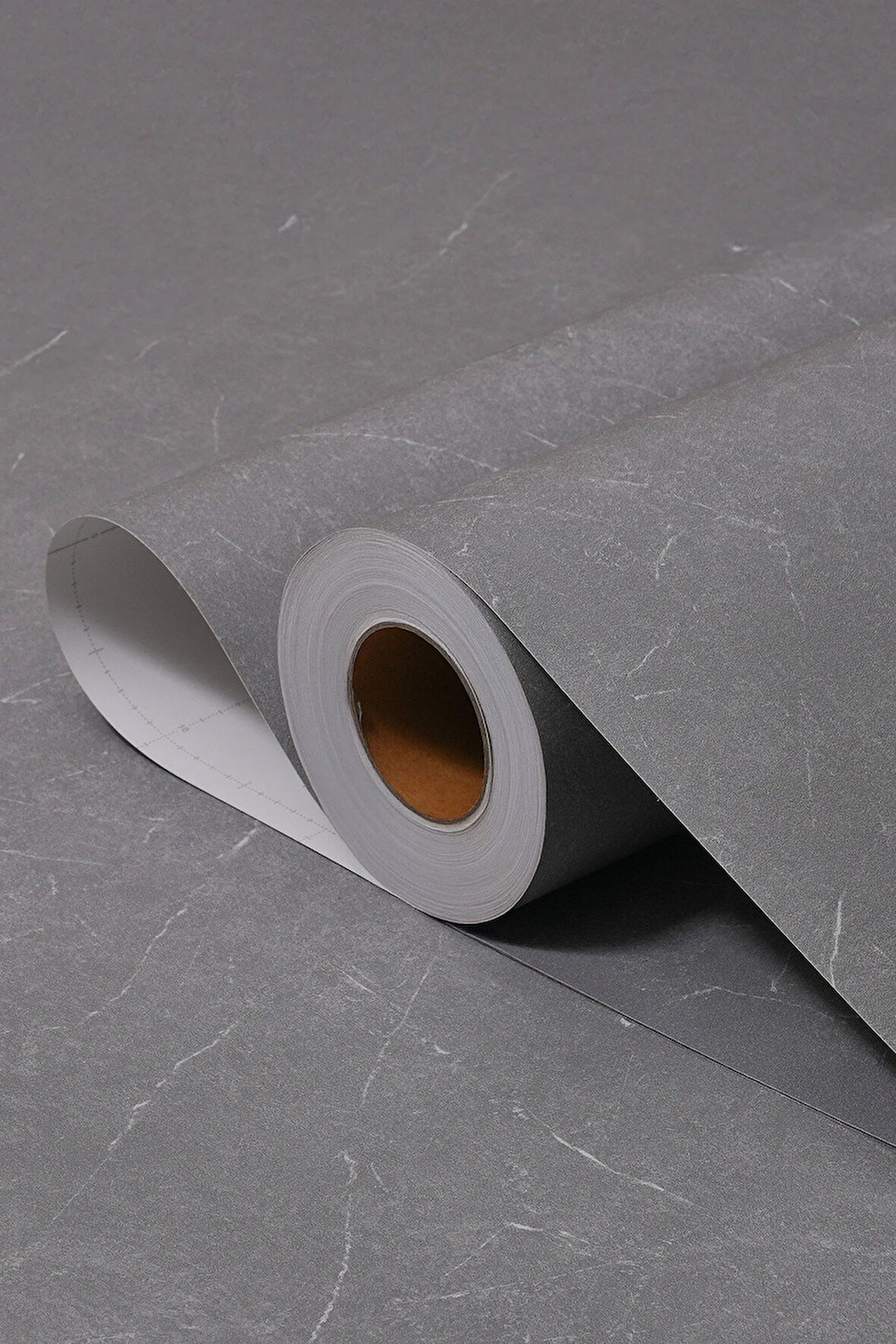 Yapışkanlı Folyo - Gri Kaya PVC Mermer Panel Kaplama Kağıdı - Mobilya Duvar Kapı - 120cm Gen - ST686