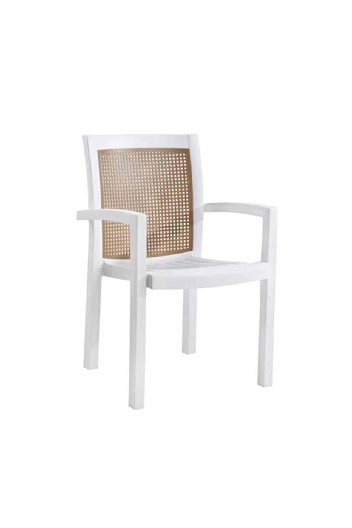 Vira Koltuk - Plastik Bahçe Balkon Koltuğu - Beyaz