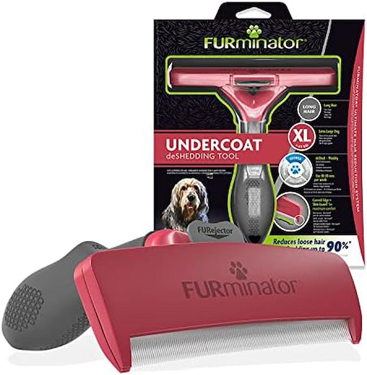 Furminator Longhair Giant Dog, Köpekler İçin Fırça Tarak