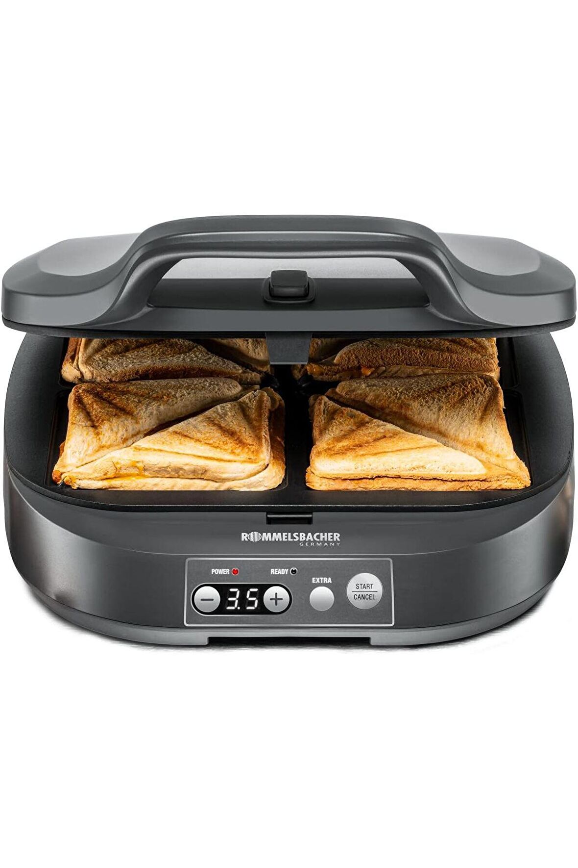 Sandviç Makinesi ,Tost Makinesi, ST 1800-4 XL sandviçler, yapışmaz kaplama, 15 dakikalık zamanlayıcı