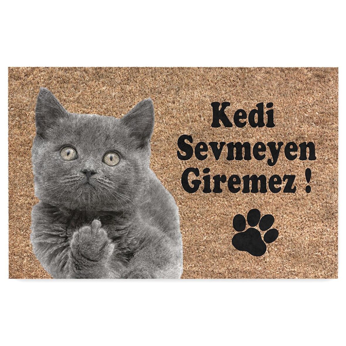 Monnhein Kedi Köpek Komik Tasarımlı Dekoratif Kapı önü Paspas, Dış Mekan/Ev İçi/Banyo/Mutfak/Yatak Odası/Giriş Paspasları