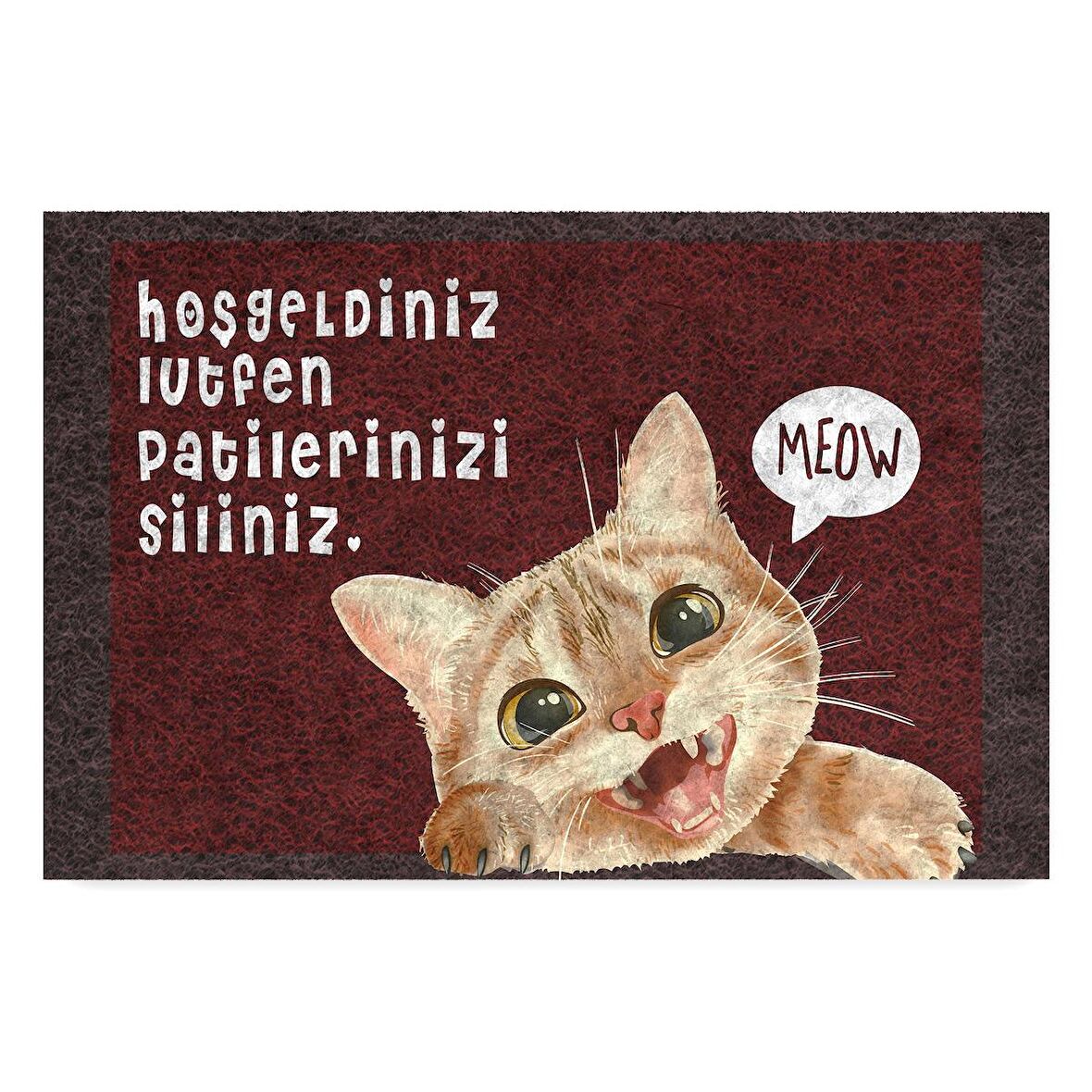 Monnhein Kedi Köpek Komik Tasarımlı Dekoratif Kapı önü Paspas, Dış Mekan/Ev İçi/Banyo/Mutfak/Yatak Odası/Giriş Paspasları