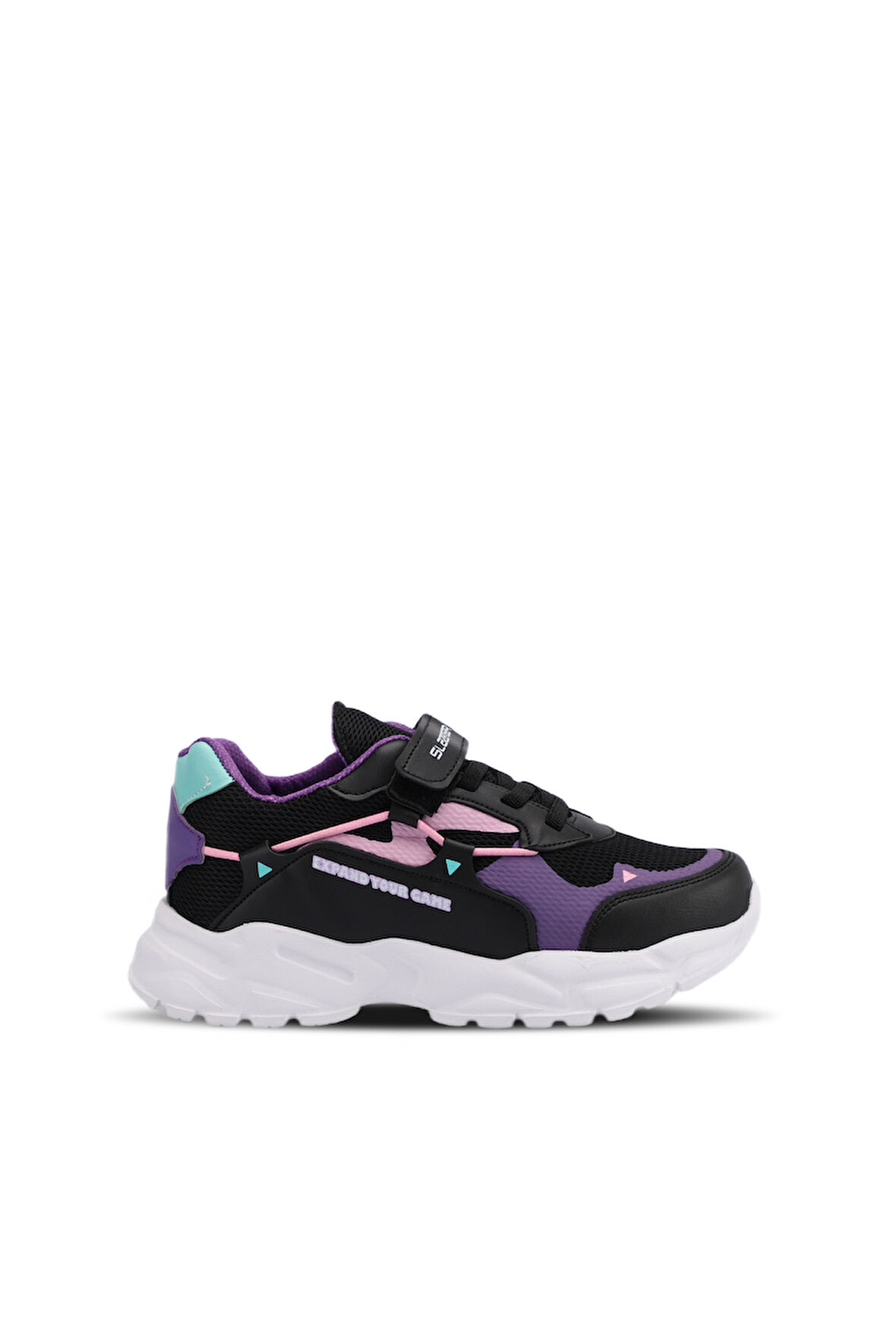 Slazenger KEKOA IN Kız Çocuk Sneaker Ayakkabı Siyah / Mor
