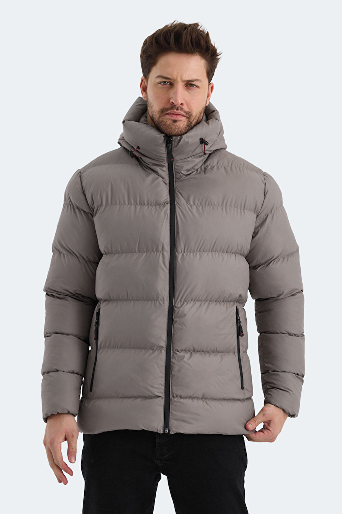 Slazenger HANK Erkek Mont &amp; Kaban Taş Gri