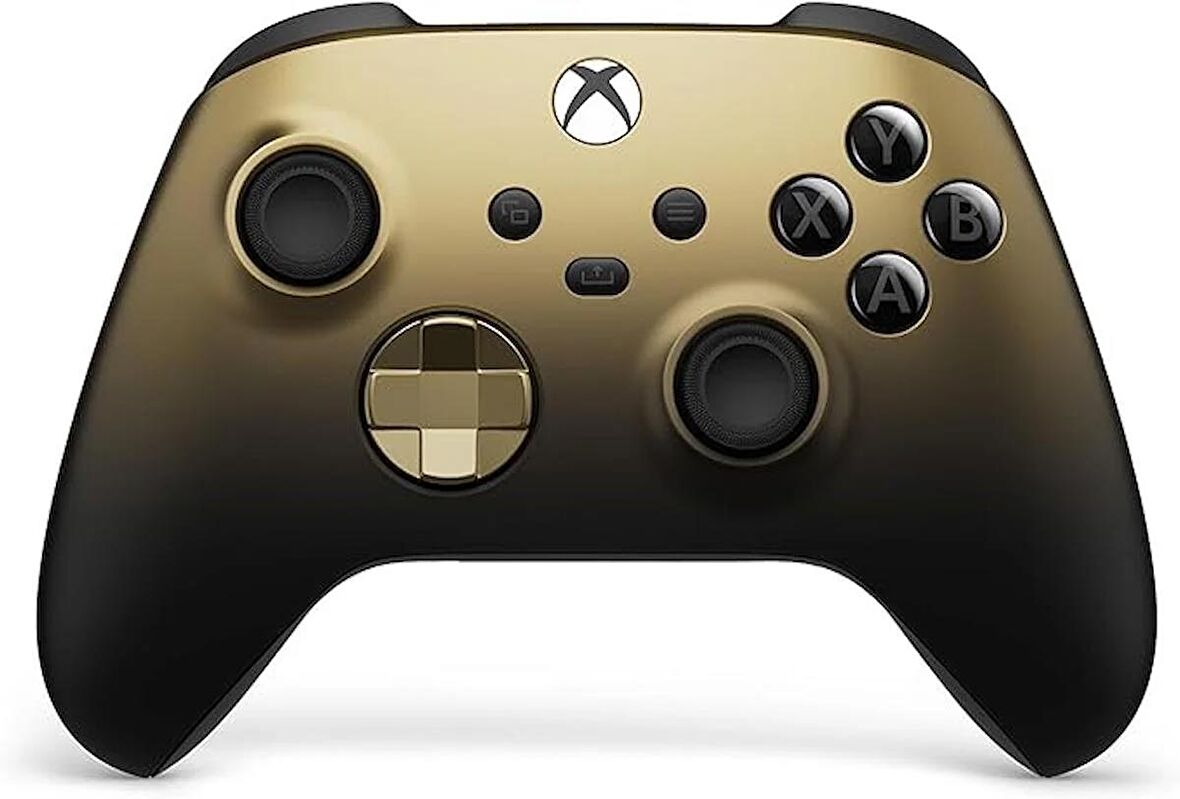 (Outlet, Distribütör Garantili) Microsoft Xbox Wireless Controller Gold Shadow Special Edition, 9. Nesil