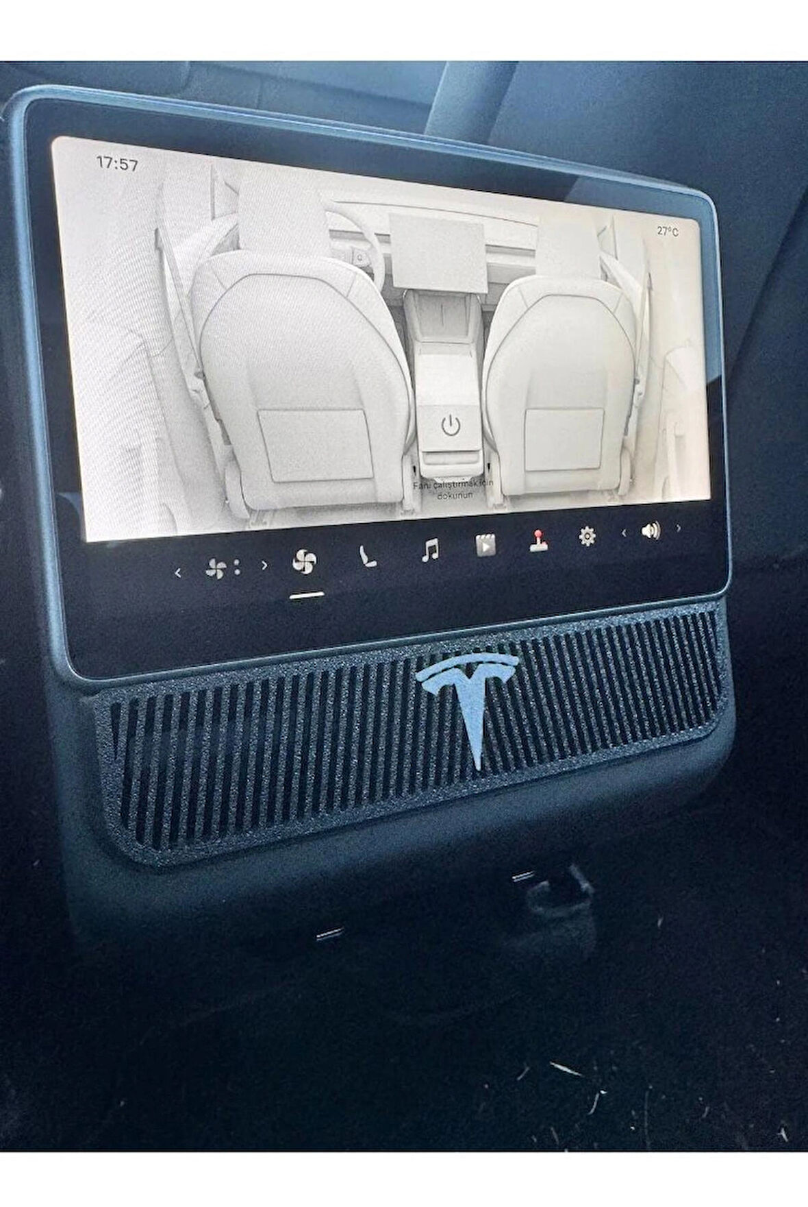 Tesla Model Y Juniper Arka Havalandırmalar için Koruma Kapakları - 3'lü Set
