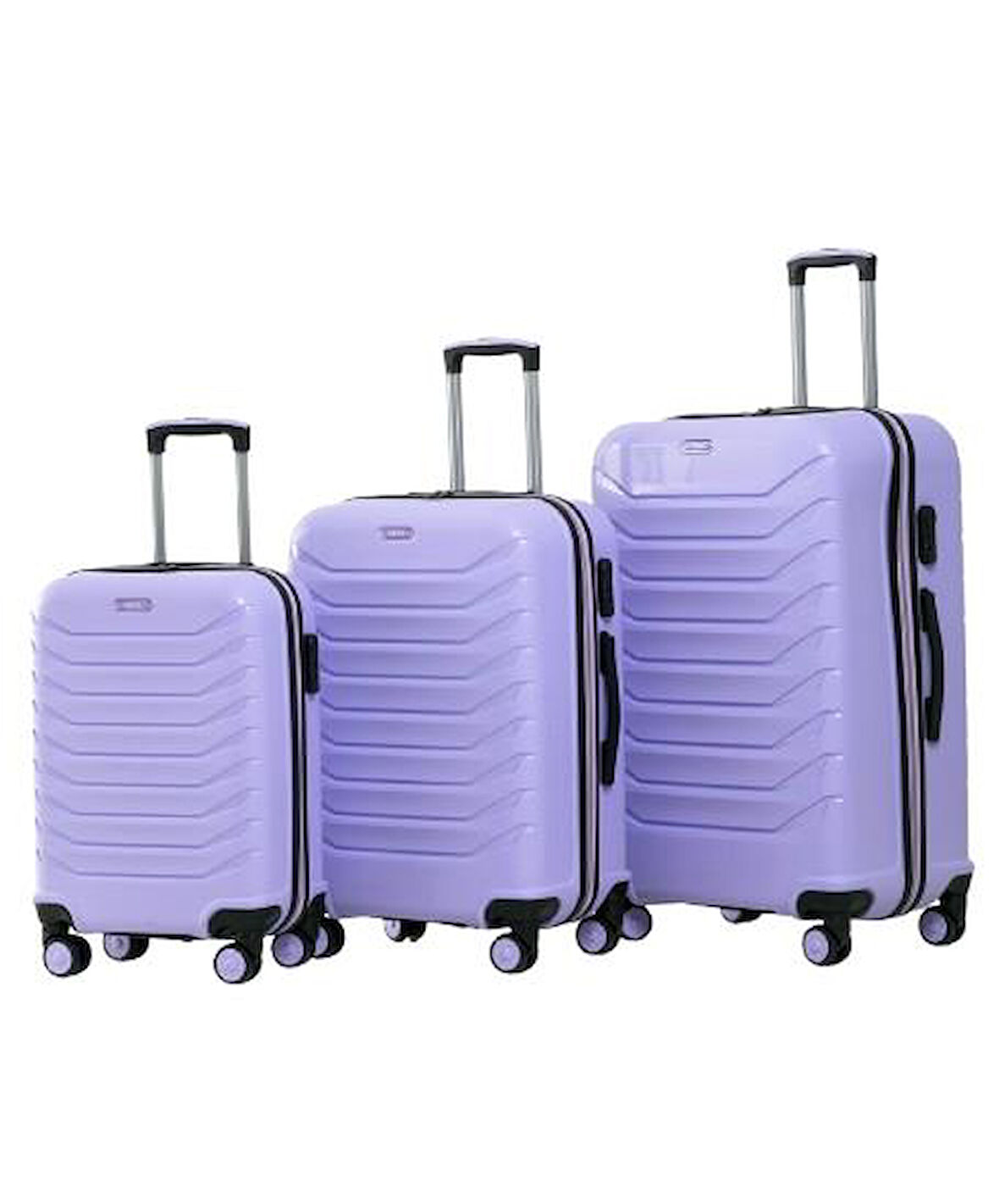 YEFA PP Polipropilen Kırılmaz Kabin & Orta & Büyük Boy 3'lü Valiz Seti