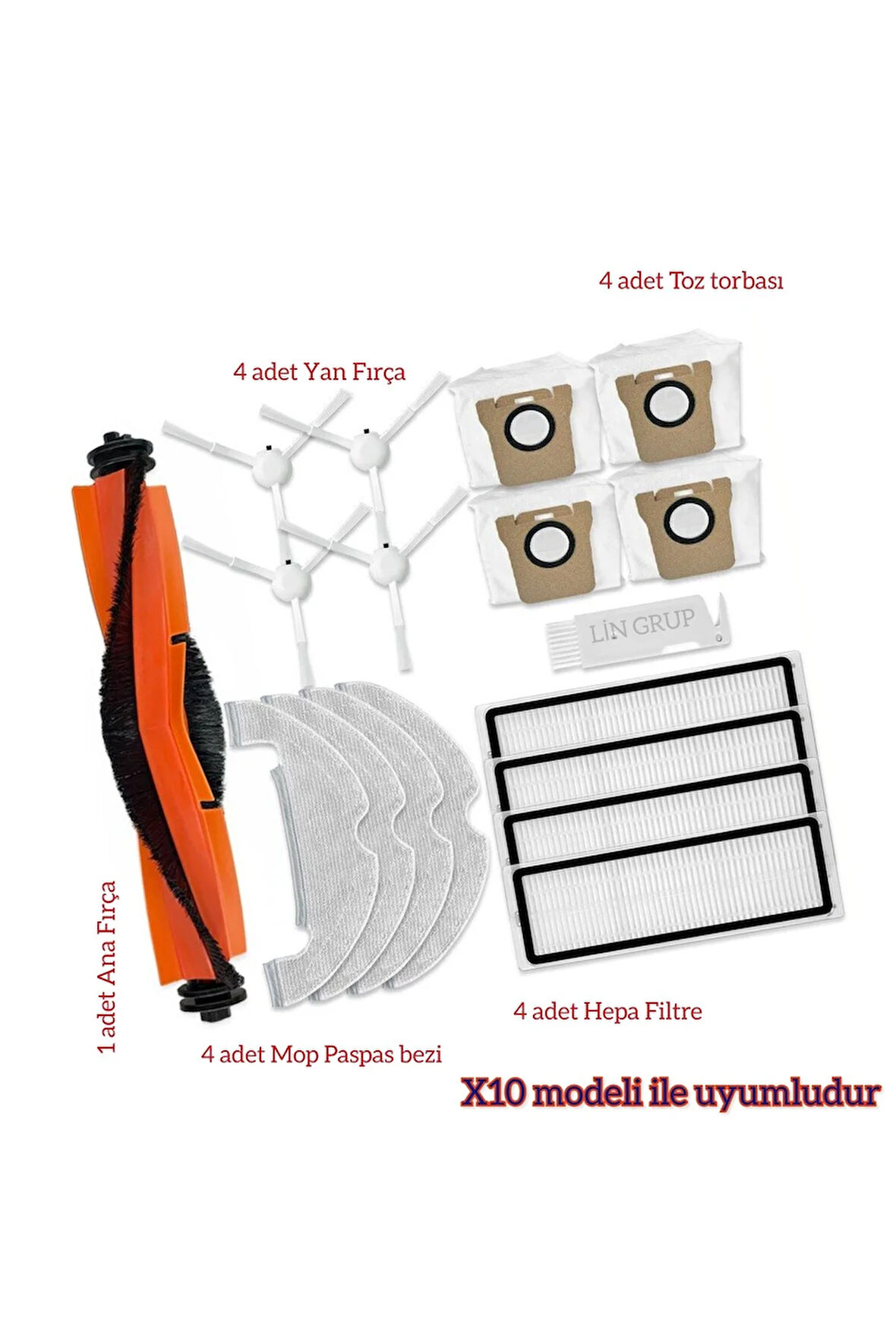 Xiaomi X10 model B102GL uyumlu yedek parça seti