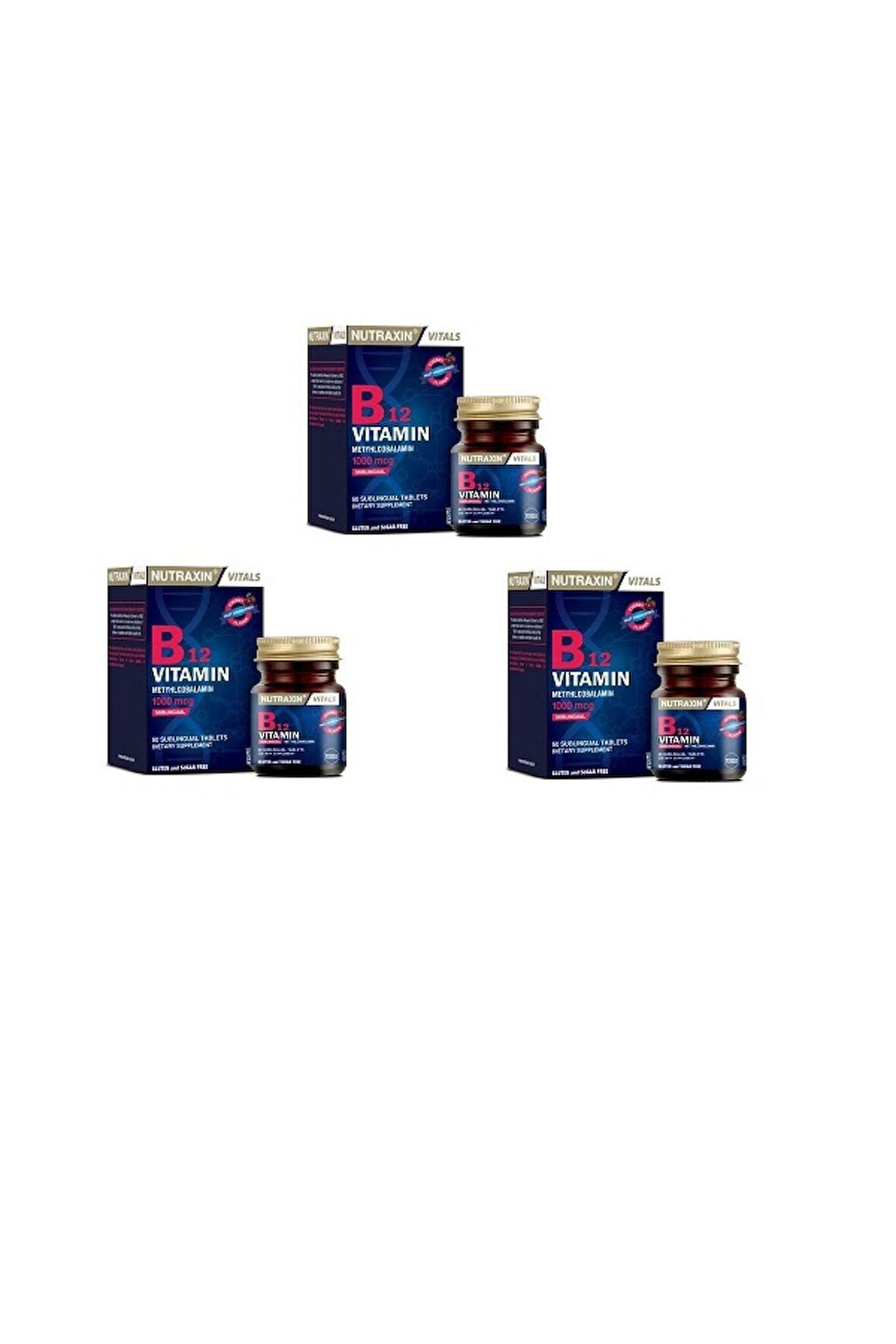 Nutraxin B12 Vitamin 1000mcg 60 Tablet 3 Adet