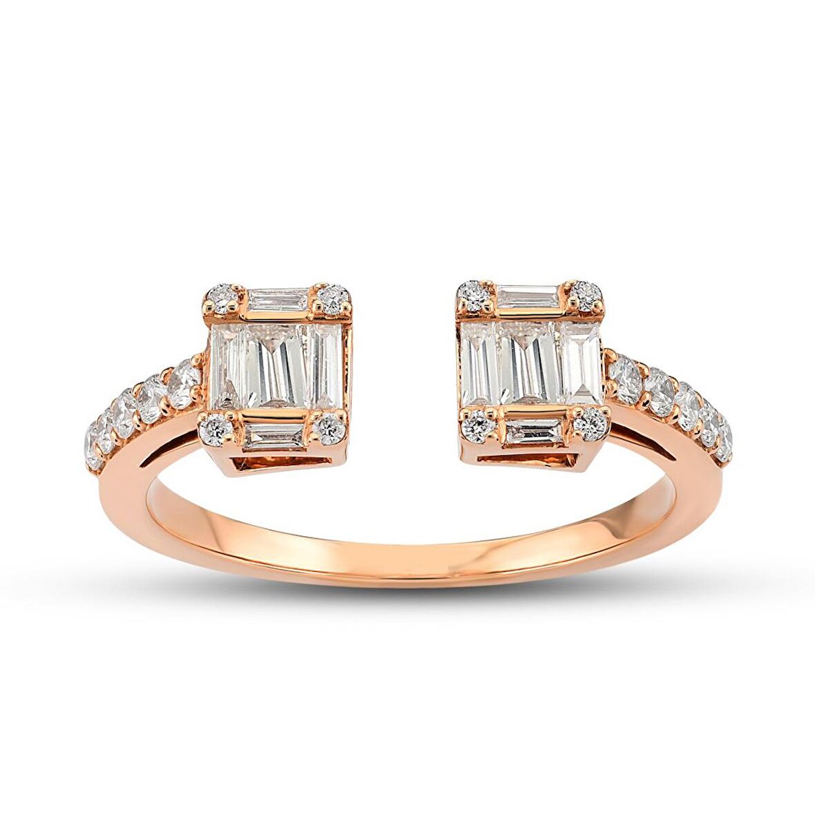 0.48 Ct Baget Pırlanta Yüzük B13