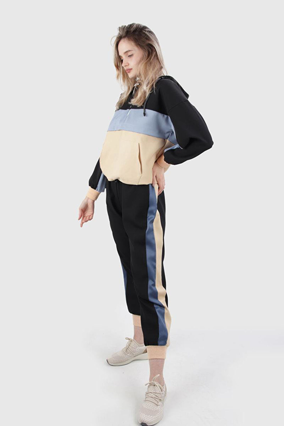 ALEXANDERGARDI RENK BLOKLU EŞOFMAN ALTI (B20-1569)