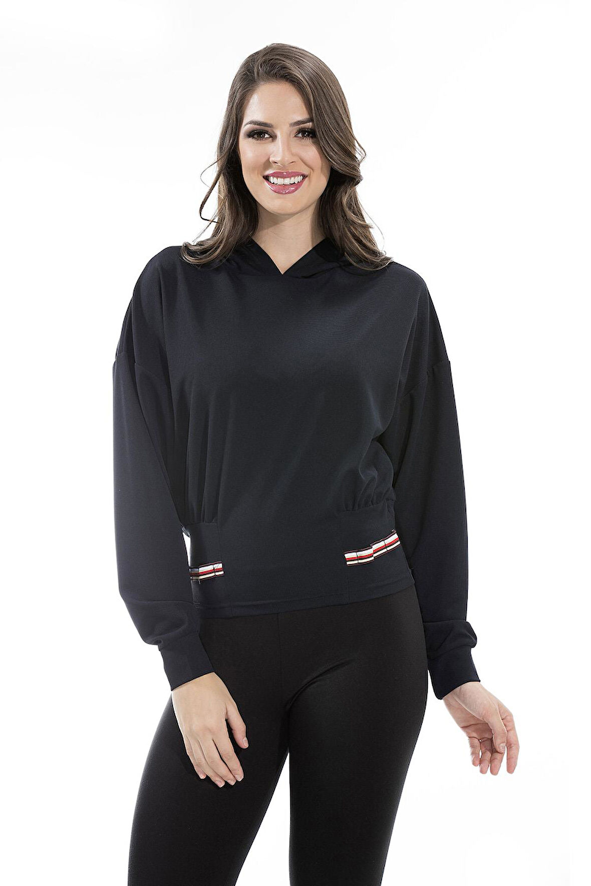 ALEXANDERGARDI KAPÜŞONLU BEL DETAYLI SWEATSHIRT (B20-16790)