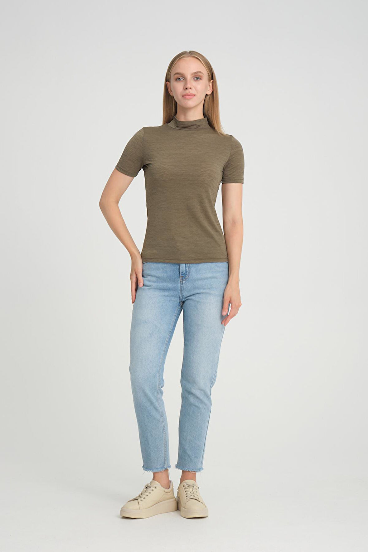 ALEXANDERGARDI DİK YAKA T-SHİRT (B20-35912)