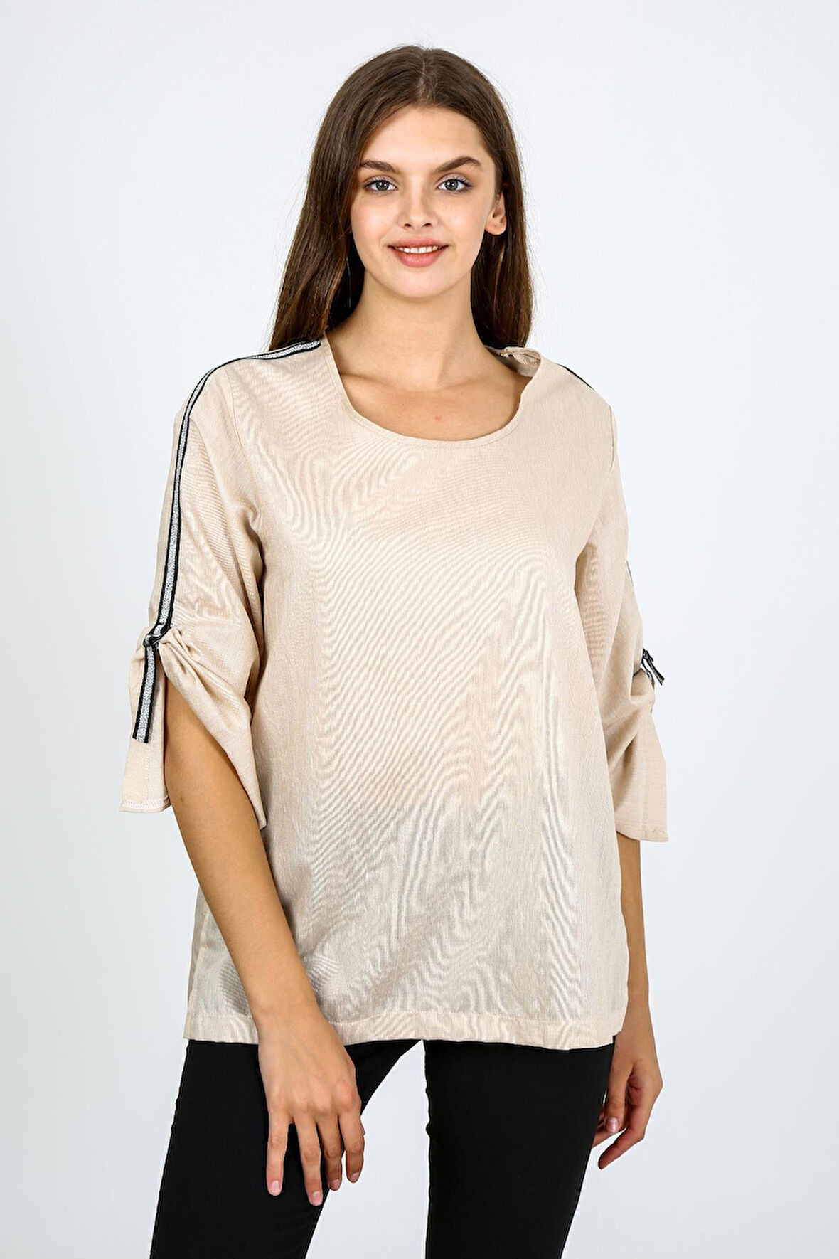 ALEXANDERGARDI KOLU AYARLANABİLİR BLUZ (B21-34500)