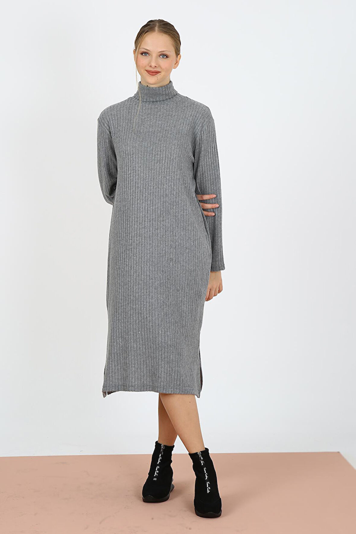 ALEXANDERGARDI FİTİLLİ GENİŞ KESİM ELBİSE (B22-500)