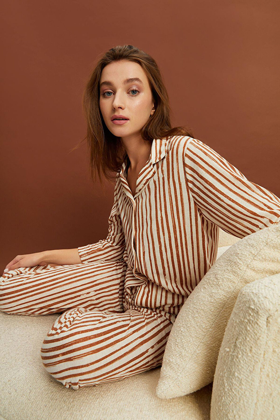 ALEXANDERGARDI ÇİZGİLİ PİJAMA TAKIMI (B22-143USU)