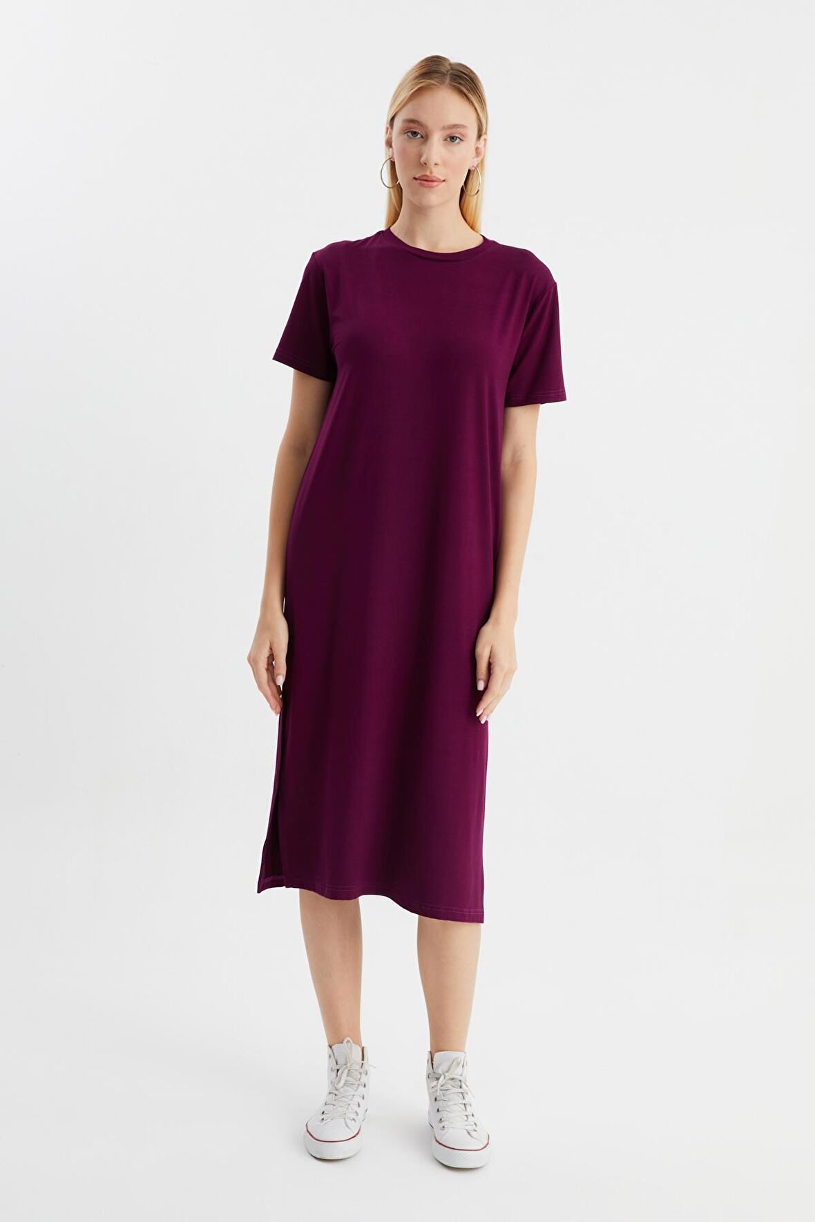 ALEXANDERGARDİ YIRTMAÇLI BASİC ELBİSE (B23-00115)