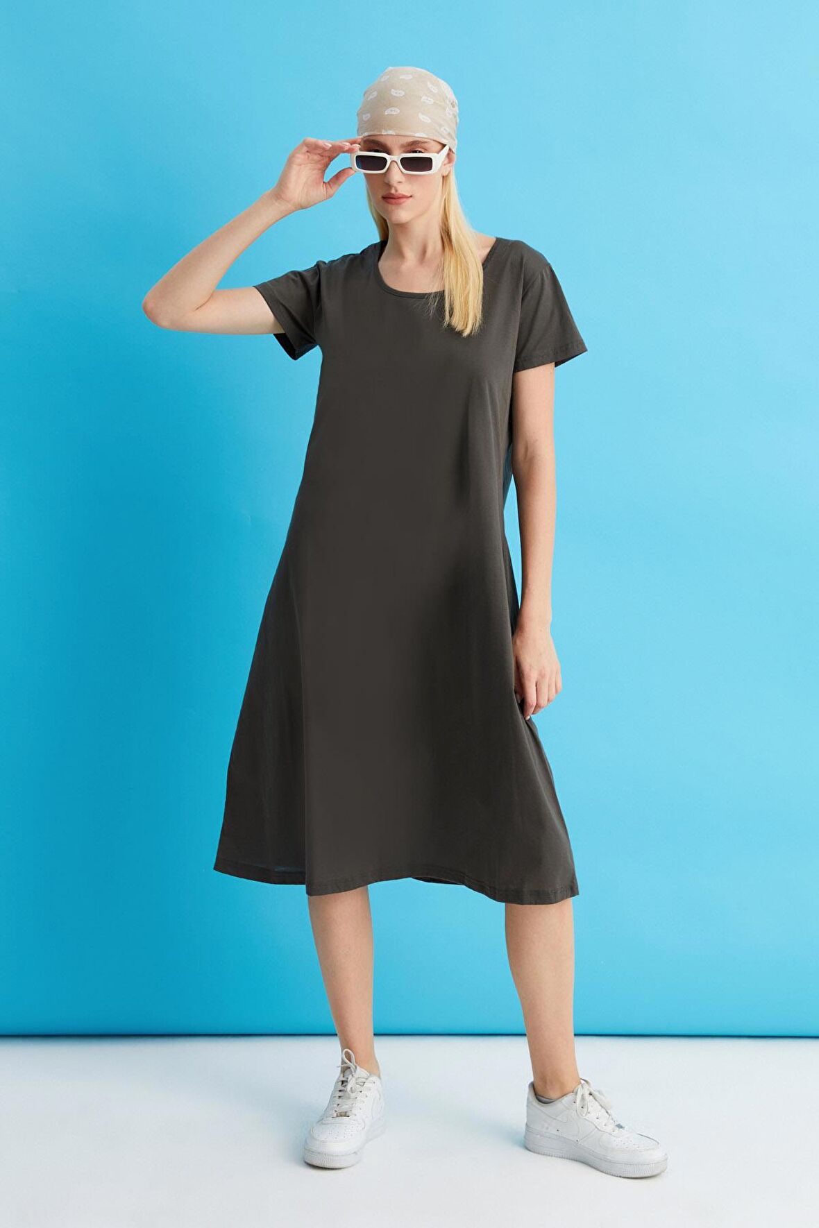 ALEXANDERGARDİ KISA KOLLU SALAŞ ELBİSE (B22-43600)
