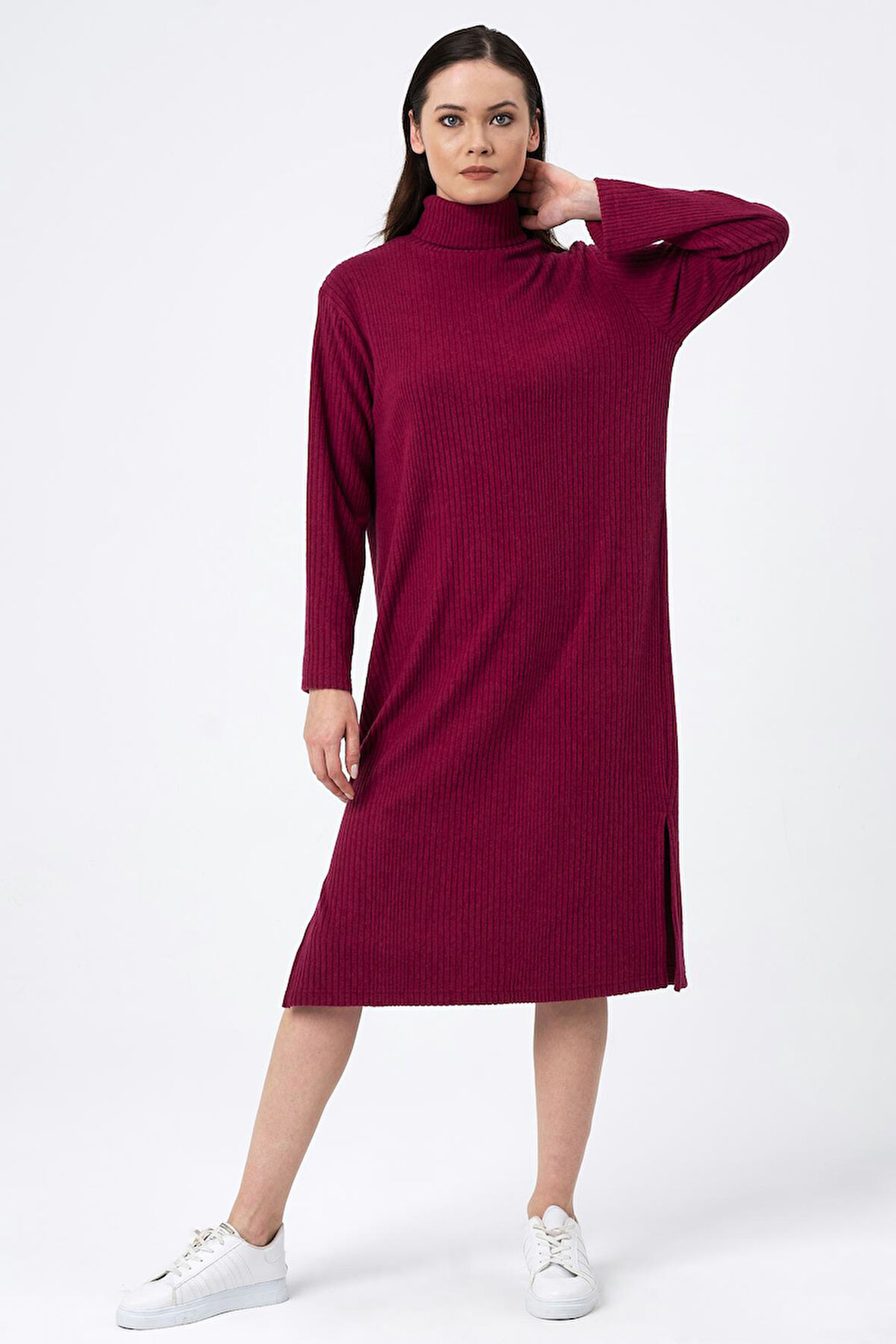ALEXANDERGARDI FİTİLLİ GENİŞ KESİM ELBİSE (B22-500)