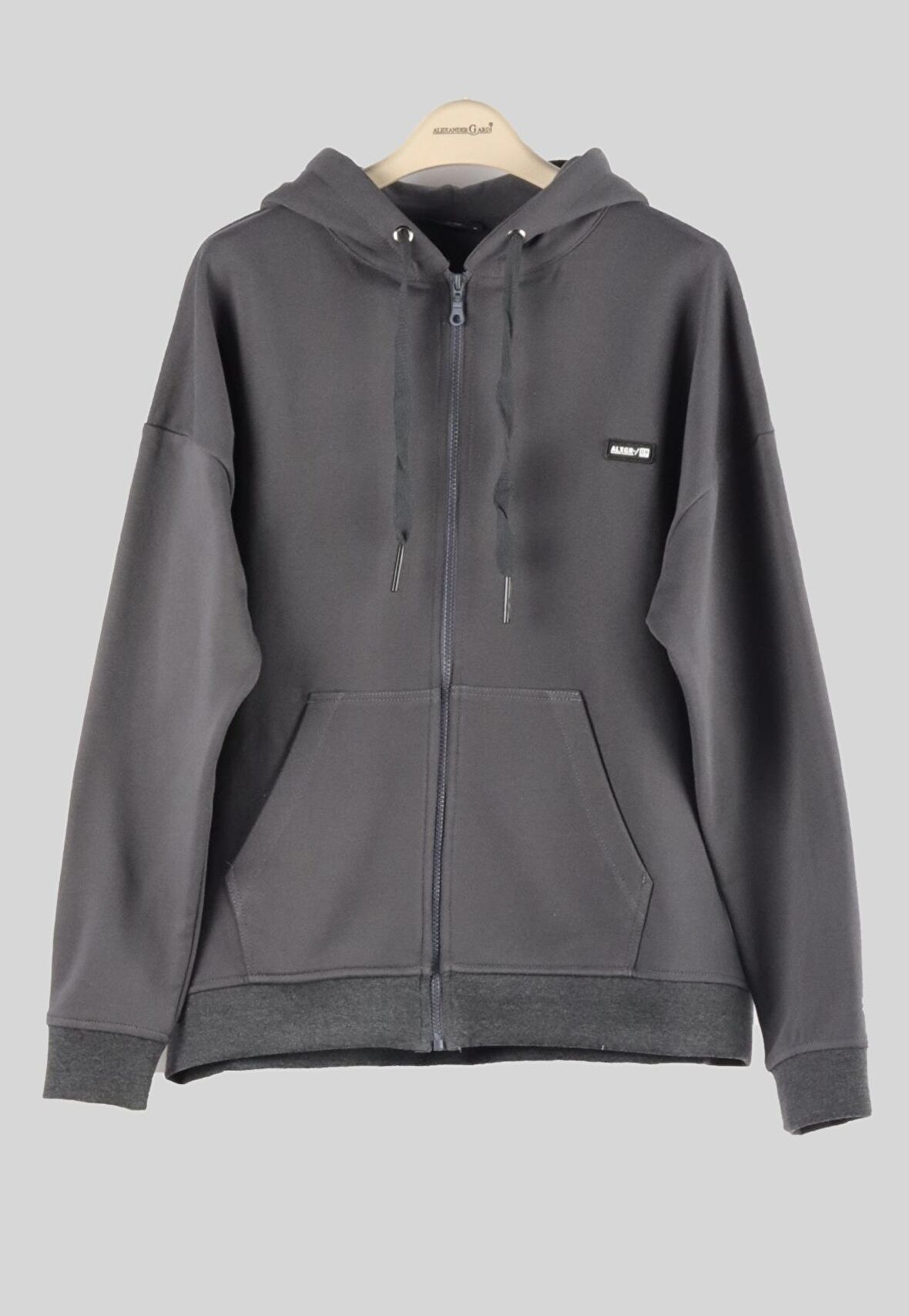 ALEXANDERGARDI FERMUARLI KAPÜŞONLU SWEATSHİRT (UN-501403)