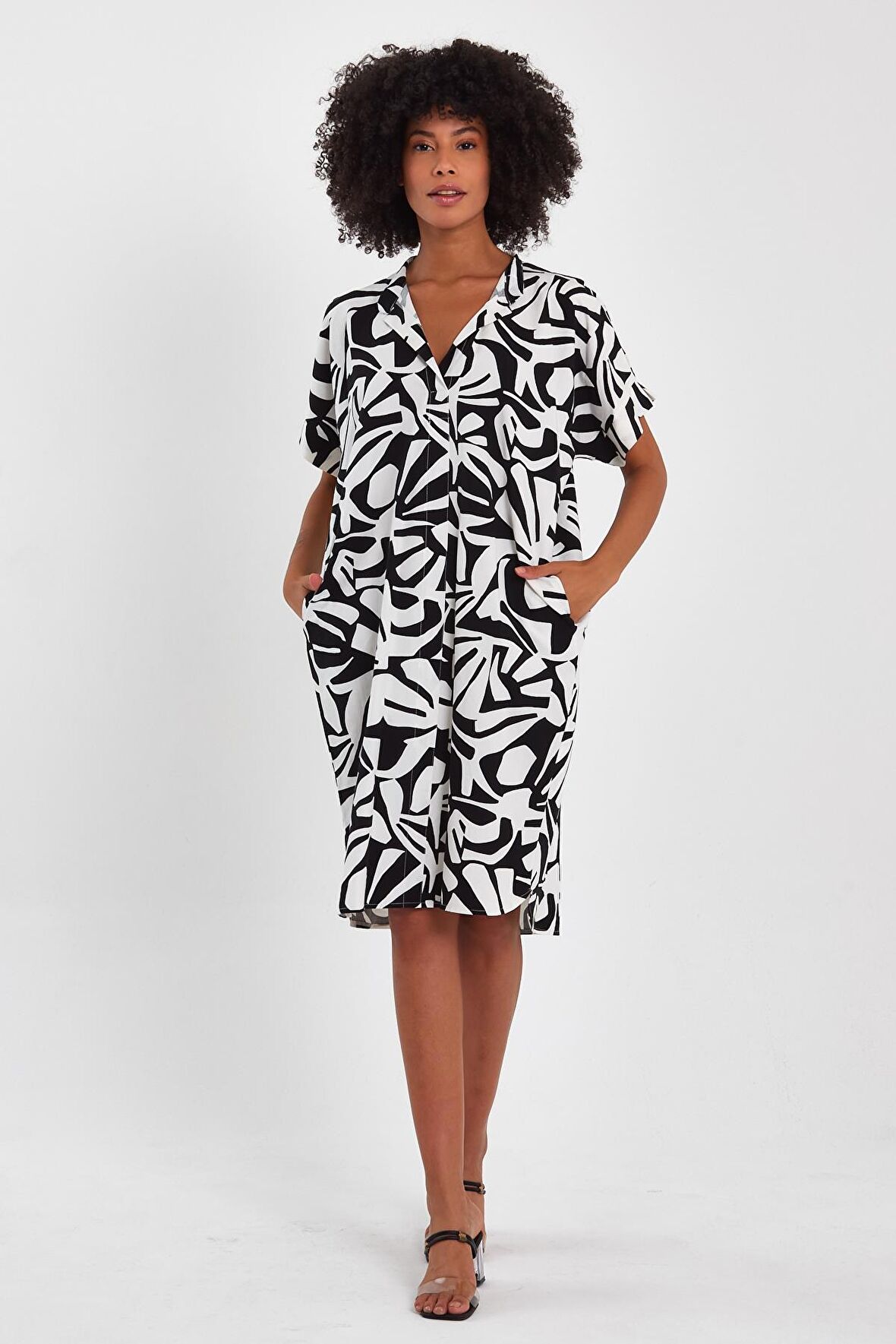 ALEXANDERGARDI CEPLİ HAKİM YAKA ELBİSE (B23-00121)