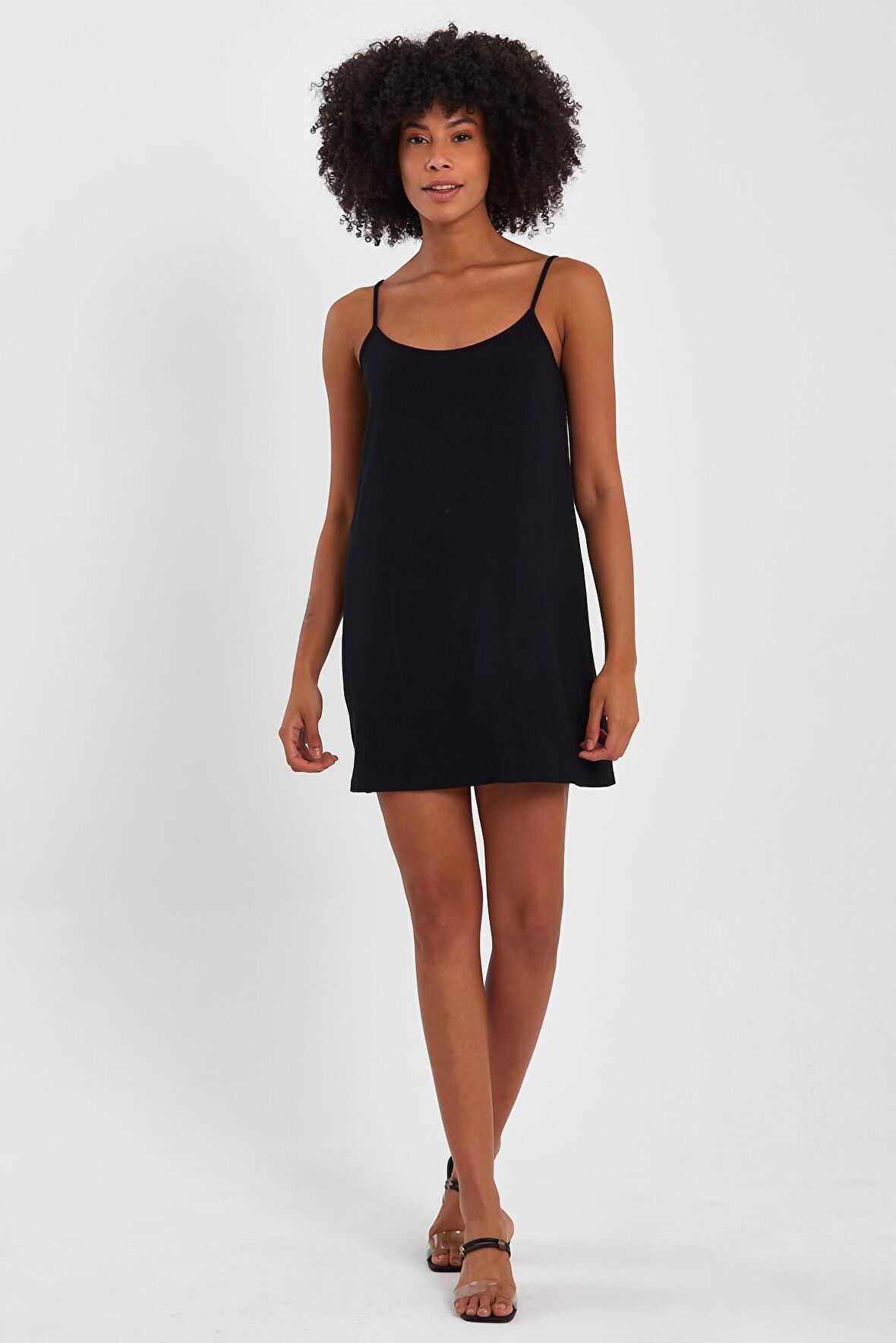 ALEXANDERGARDI İNCE ASKILI MİNİ ELBİSE (B23-00128)