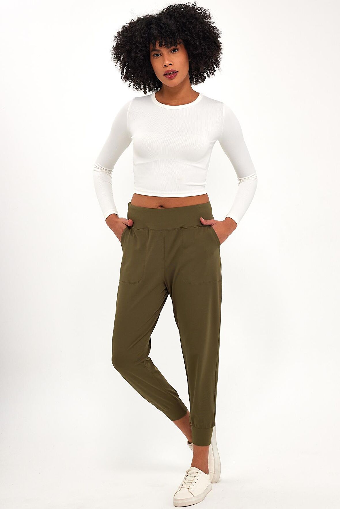 ALEXANDERGARDI BELİ LASTİKLİ YANDAN CEPLİ TAYT (B23-00165)