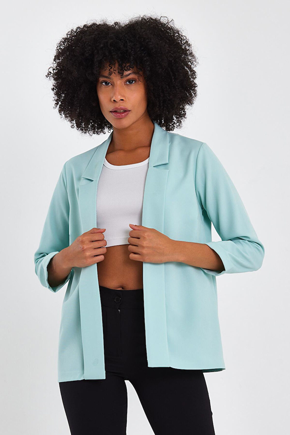 ALEXANDERGARDI ŞAL YAKA İNCE CEKET (B23-0063)