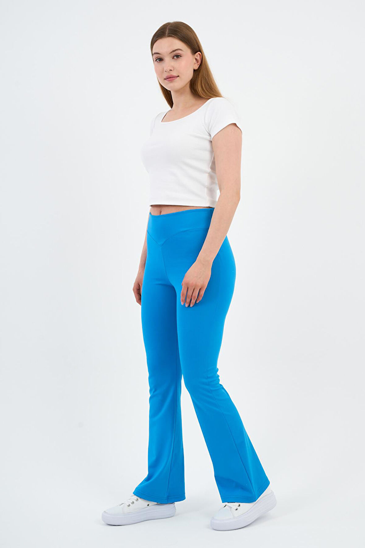 YÜKSEK BEL İSPANYOL PAÇA TOPARLAYICI TAYT (B24-0010-WN)