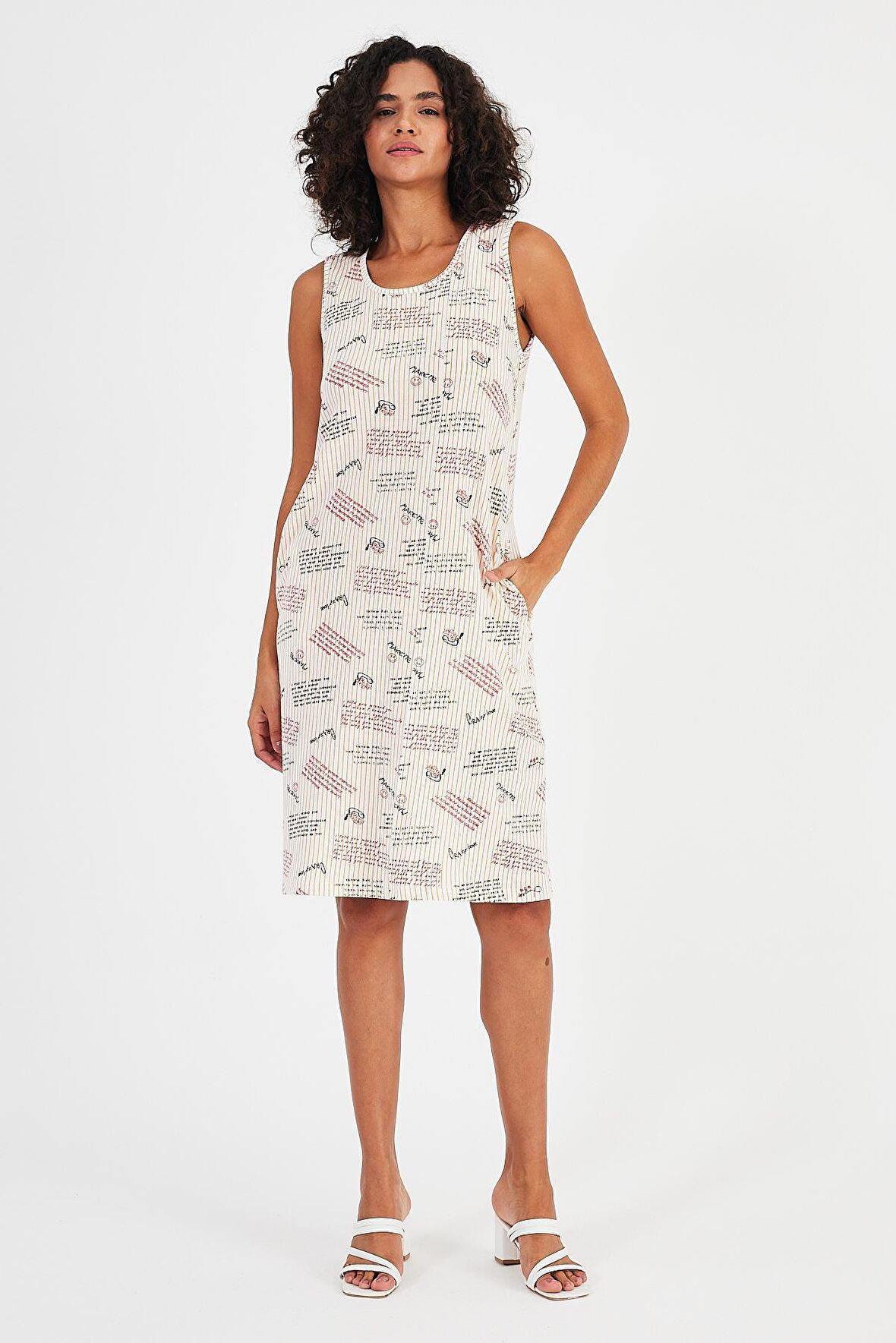 ALEXANDERGARDI MİDİ BOY DESENLİ ELBİSE