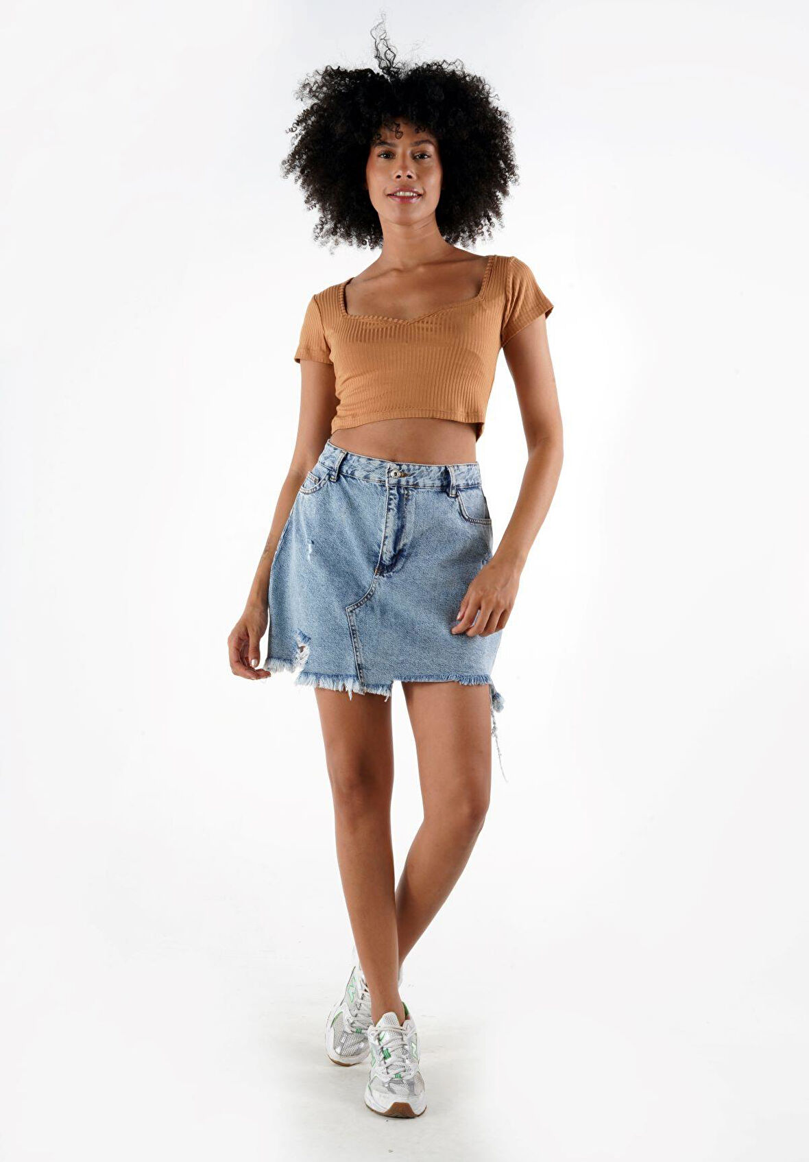 ALEXANDERGARDI QUEEN ANNE YAKA CROP BLUZ (B24-00217)
