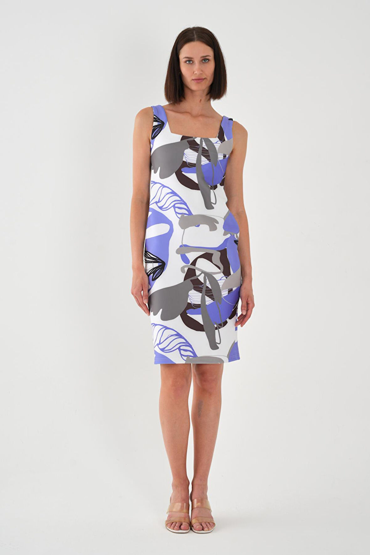 ALEXANDERGARDI Büyük Beden Kalın Askılı Kalem Elbise